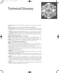 Technical Glossary