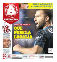 Tuca Asumirá Como Interino