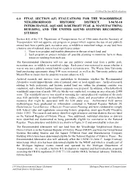 Chapter 6 Final Section 4(F) Evaluation