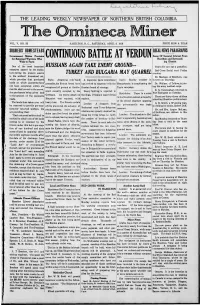 Continuous Battle at Verdun