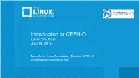 Introduction to OPEN-O Linuxcon-Japan July 14, 2016