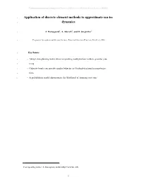 Application of Discrete-Element Methods to Approximate Sea-Ice