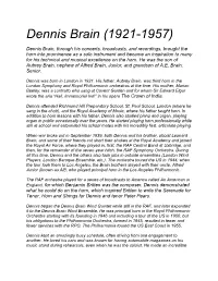 Dennis Brain (1921-1957)
