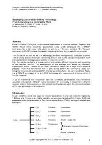 Developing Linear-Alpha-Olefins Technology – from Laboratory to a Commercial Plant A