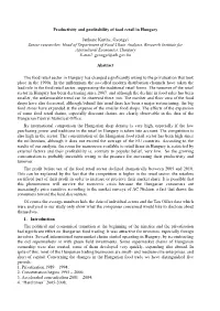 Structural Changes in the Food-Chain