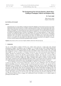 The Development of the Ash'arite Doctrine in North Africa