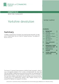 Yorkshire Devolution