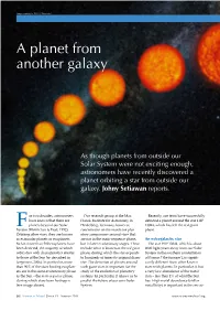 A Planet from Another Galaxy