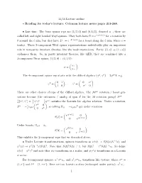 Dirac Equation: L