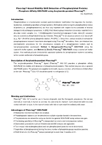 Phos-Tagtm-Based Mobility Shift Detection of Phosphorylated Proteins