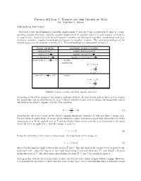 Physics 201 Lab 9: Torque and the Center of Mass Dr