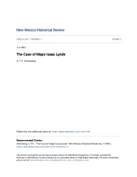 The Case of Major Isaac Lynde