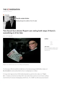 Two-Faced Sun Shows Rupert Can Swing Both Ways If There's Somet