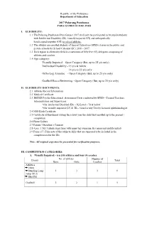 2017 Palarong Pambansa 1.4 Age Category: Visually Impaired – Open