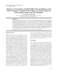 Analysis of Tectonically Controlled Valley Floor Morphology of The