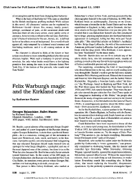 Felix Warburg's Magic and the Kirkland Case