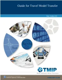 Guide for Travel Model Transfer