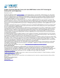 Penguin Computing Upgrades Corona with Latest AMD Radeon Instinct GPU Technology for Enhanced ML and AI Capabilities