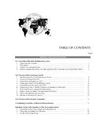 Table of Contents
