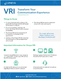 VRI Transform Your Communication Experience