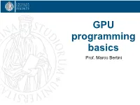 A CUDA Program • a CUDA Program Consists of a Mixture of the Following Two Parts