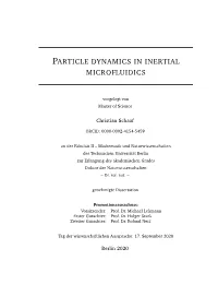 Particle Dynamics in Inertial Microfluidics