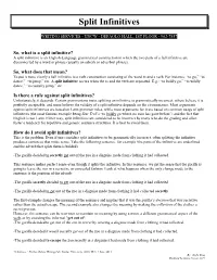Split Infinitives (PDF)