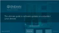 The Ultimate Guide to Software Updates on Embedded Linux Devices