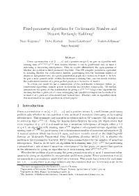 Fixed-Parameter Algorithms for Cochromatic Number and Disjoint Rectangle Stabbing∗