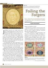 Foiling the Forgers