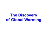 The Discovery of Global Warming Read All About It!