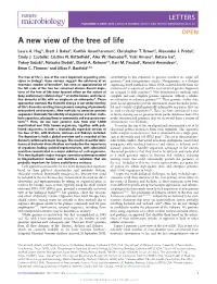 A New View of the Tree of Life
