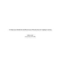 An Exploratory Study Into the Effectiveness of Rosetta Stone for Language Learning