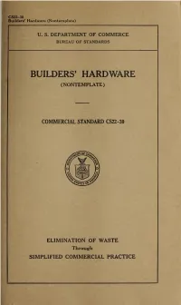Builders' Hardware CS2 2-3 0 31