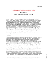 Co Simulation of Electric and Magnetic Circuits