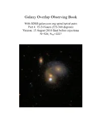 Galaxy Overlap Observing Book