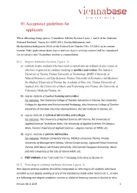 01.Acceptance Guidelines for Applicants