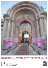 Hosting an Event at the Petit Palais Contents 2