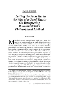 Letting the Facts Get in the Way of a Good Thesis: on Interpreting R