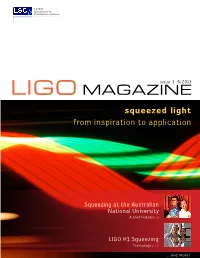 LIGO Magazine, Issue 3, 9/2013