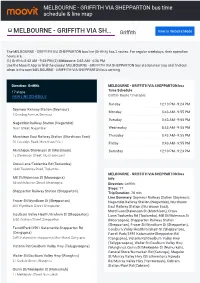 MELBOURNE - GRIFFITH VIA SHEPPARTON Bus Time Schedule & Line Map