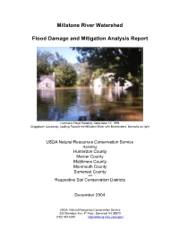 Millstone River Watershed Flood Damage and Mitigation Report