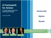 A Framework for Action: the State Regional Economic Development Strategy Partnership