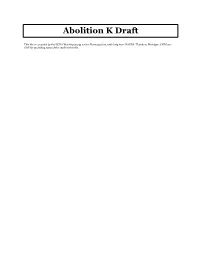 Abolition K Draft