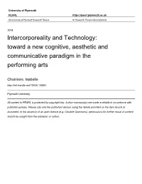COPYRIGHT STATEMENT This Copy of the Thesis Has Been Supplied on Condition That Anyone Who Consults It Is Understood to Recognis