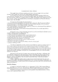 Livonian Lifestories: Source of Identity This Example from a Well-Known