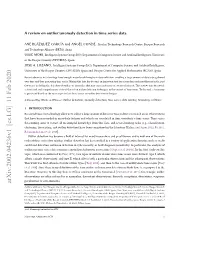 A Review on Outlier/Anomaly Detection in Time Series Data