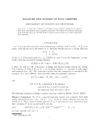 Balanced Line Bundles on Fano Varieties