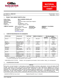 Ball Powder Propellant