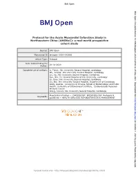 For Peer Review Only - Page 1 of 17 BMJ Open